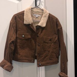 Brown corduroy, Pink Lily jacket